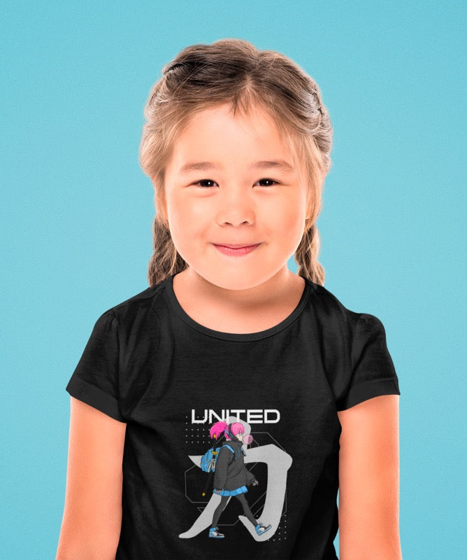 Bubble Gum Martial Arts T-shirt with sword Karate Clothes Gear girl