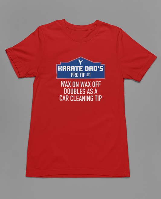 UNITED Pro Karate Dad T-shirt, Karate Clothes Gear RED Front