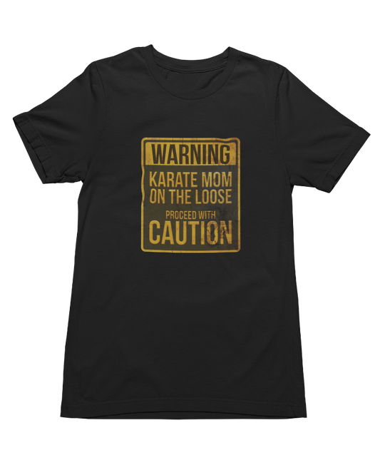 UNITED Karate Mom Martial Arts T-shirt Karate Clothes Gear Front