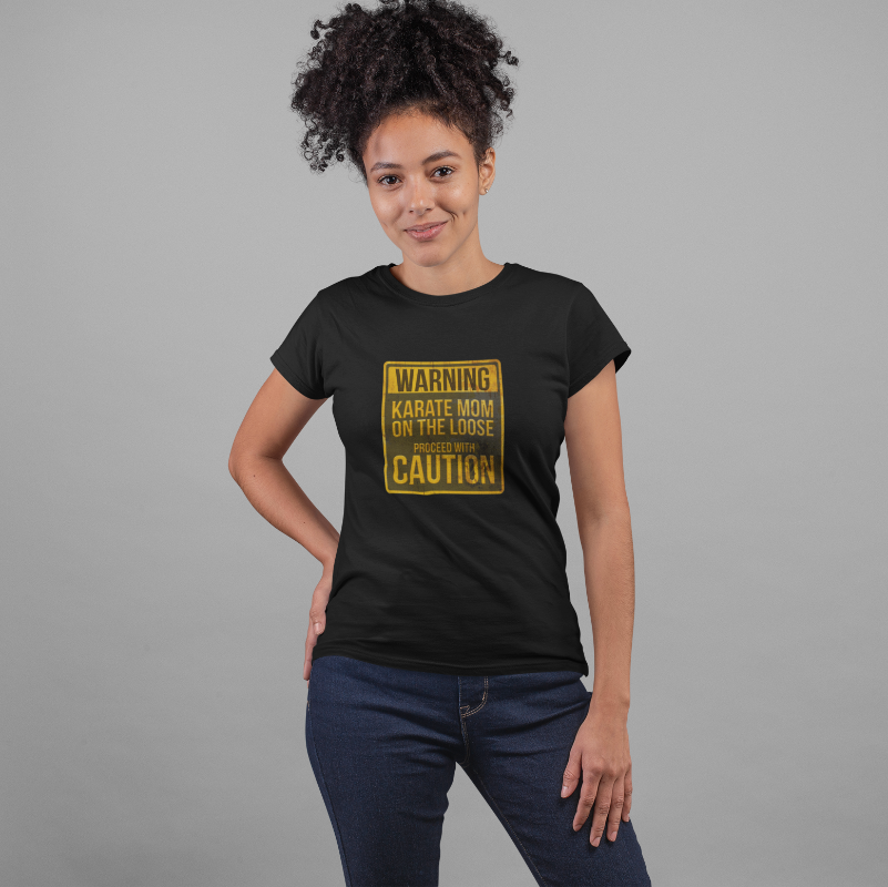 UNITED Karate Mom Martial Arts T-shirt Karate Clothes Gear Woman