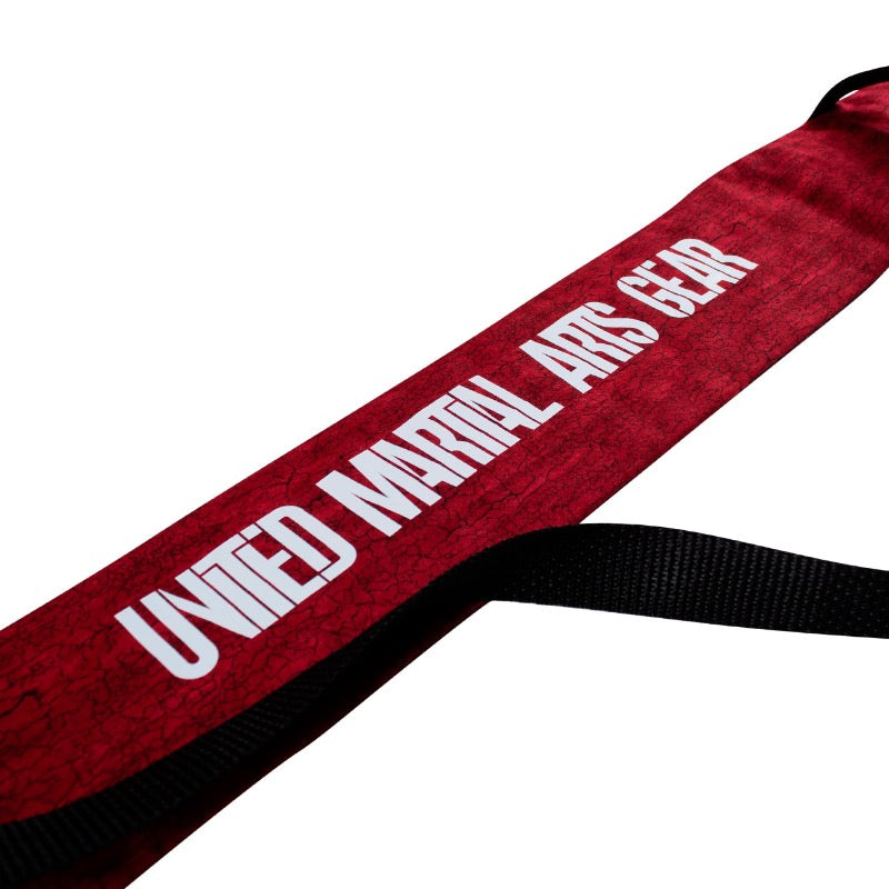 United Martial Arts Gear Genesis Bo Staff Weapons Case Red Crackle Logo