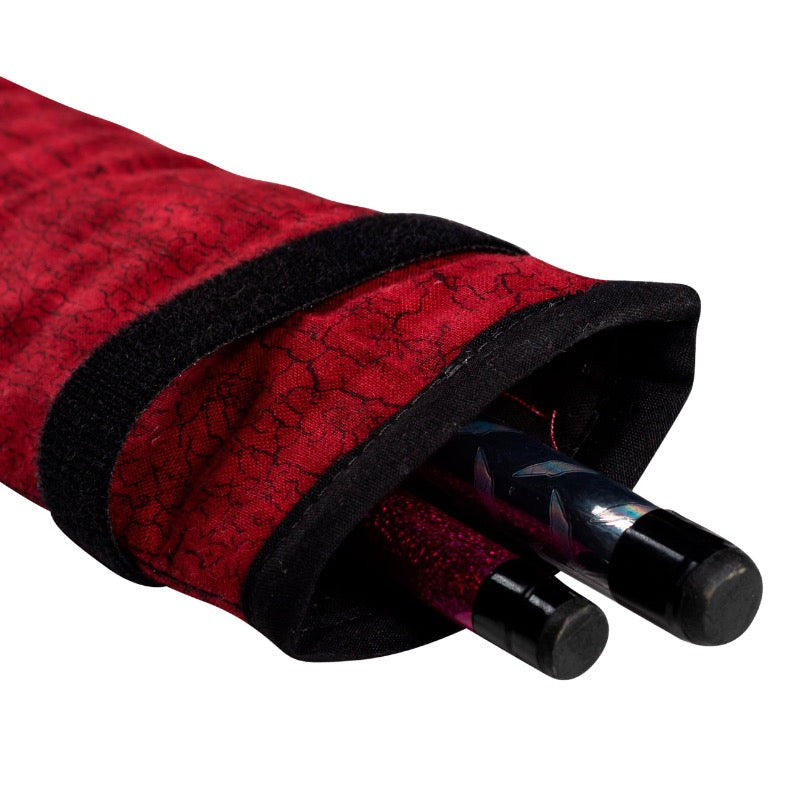 United Martial Arts Gear Genesis Bo Staff Weapons Case Red Crackle Inside