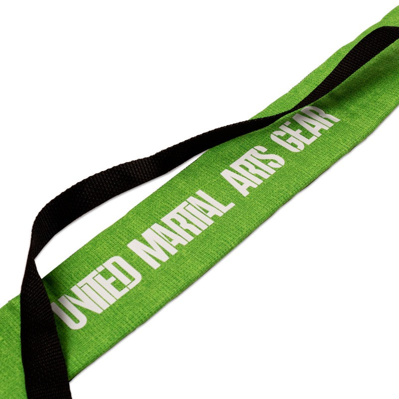 United Martial Arts Gear Genesis Bo Staff Weapons Case Lime Green Logo