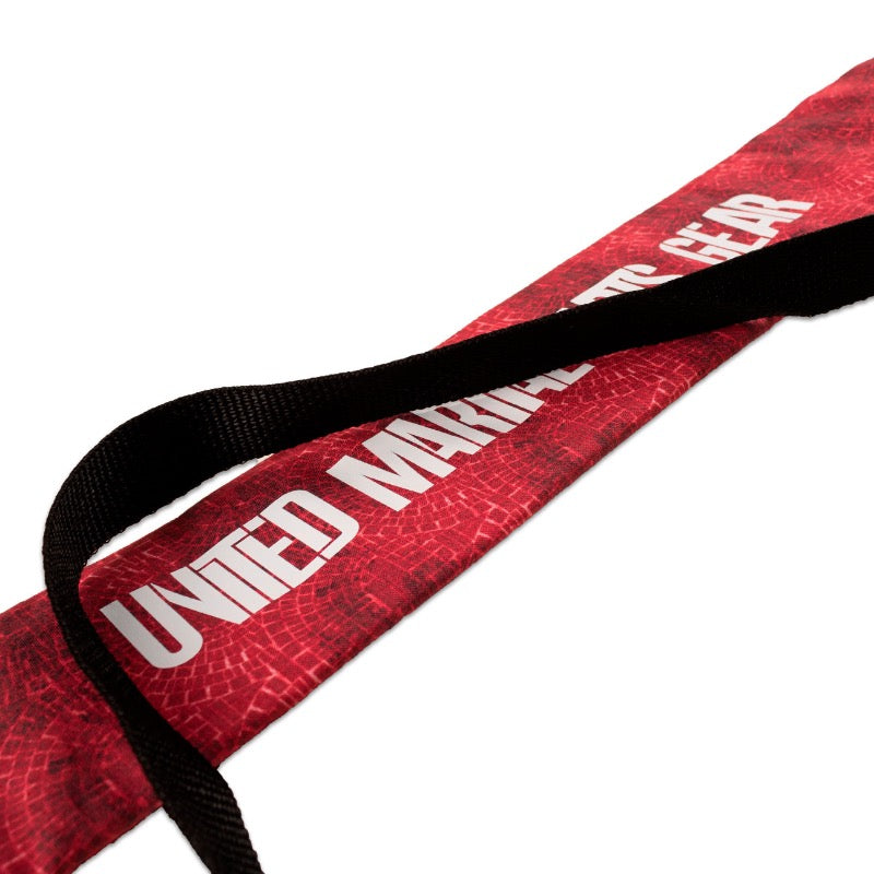 United Martial Arts Gear Genesis Bo Staff Weapons Case Red Geo Logo