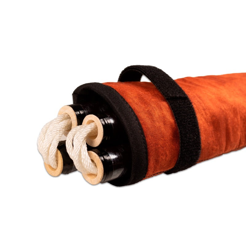 United Martial Arts Gear Genesis Nunchucks Weapons Case Burnt Orange Inside