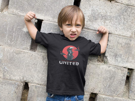 UNITED Samurai Warrior Martial Arts T-shirt, Karate Clothes Gear Boy