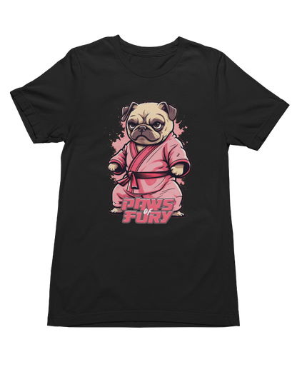 UNITED Karate Pug Martial Arts T-shirt, Karate Clothes Gear Front