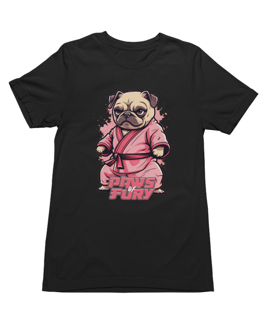 UNITED Karate Pug Martial Arts T-shirt, Karate Clothes Gear Front