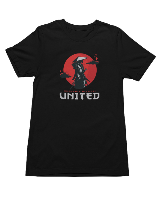 UNITED Samurai Warrior Martial Arts T-shirt, Karate Clothes Gear Front